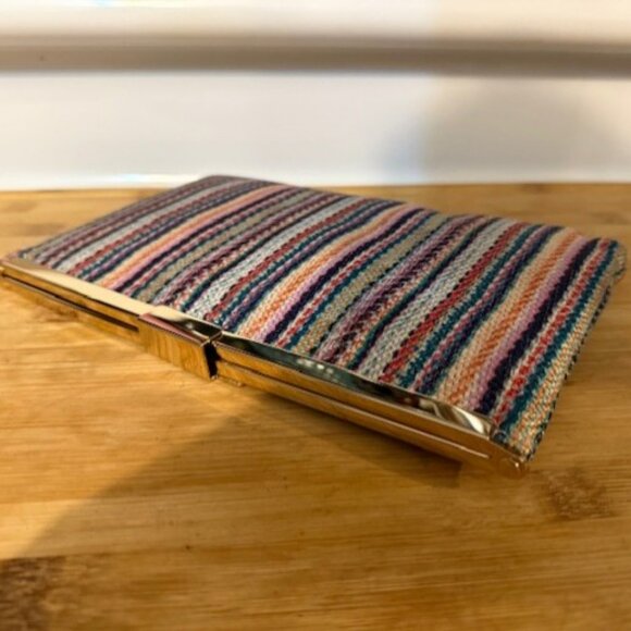 Boho Woven striped clutch Purse - Picture 10 of 16